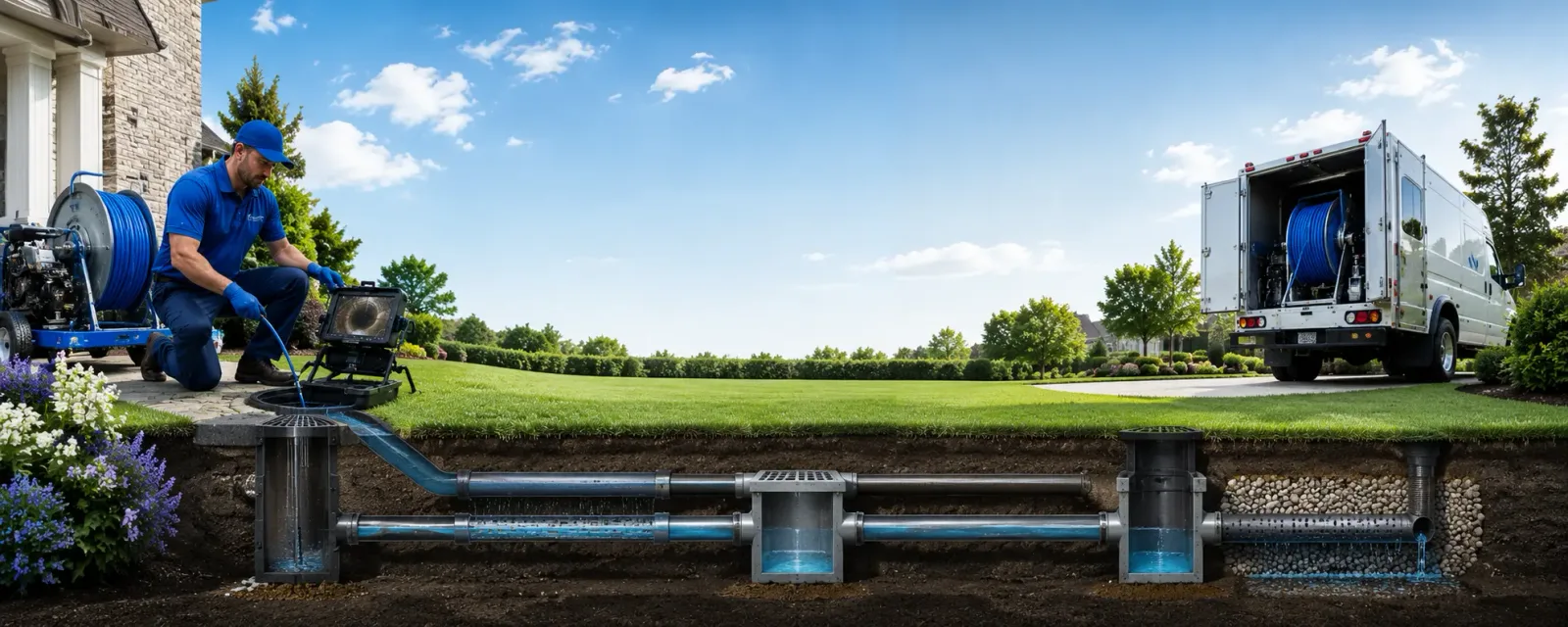 Outdoor drain cleaning information for Hinesburg, VT